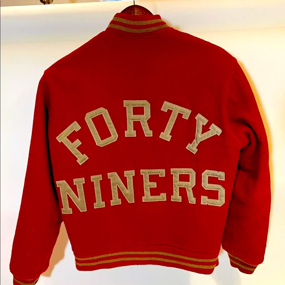 SF 49ers Chalkline Wool letterman Jacket - S - Vintage - EXTREMELY RARE